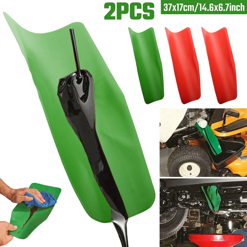 2件装/套装通用柔性排油漏斗工具汽车液体填充排水 — 第 2/4 张图片