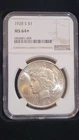 1928-S Peace Dollar.           NGC MS64+