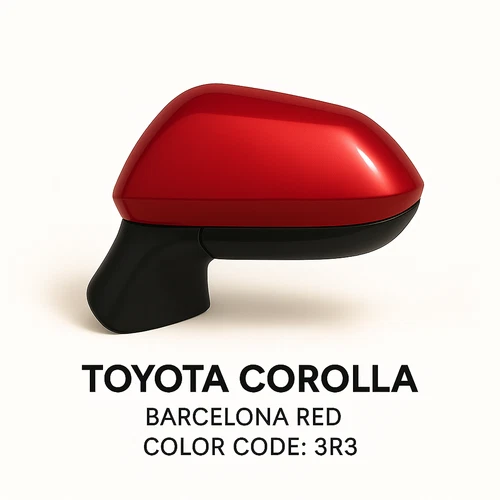 NEW RED Mirror fits a 20-21 Toyota Corolla Driver Side LH Power Heated