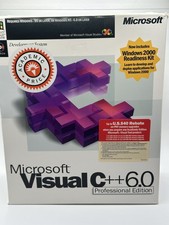 Microsoft Visual C  6.0 Professional Edition Big Box CIB Visual Studio Plus Pac