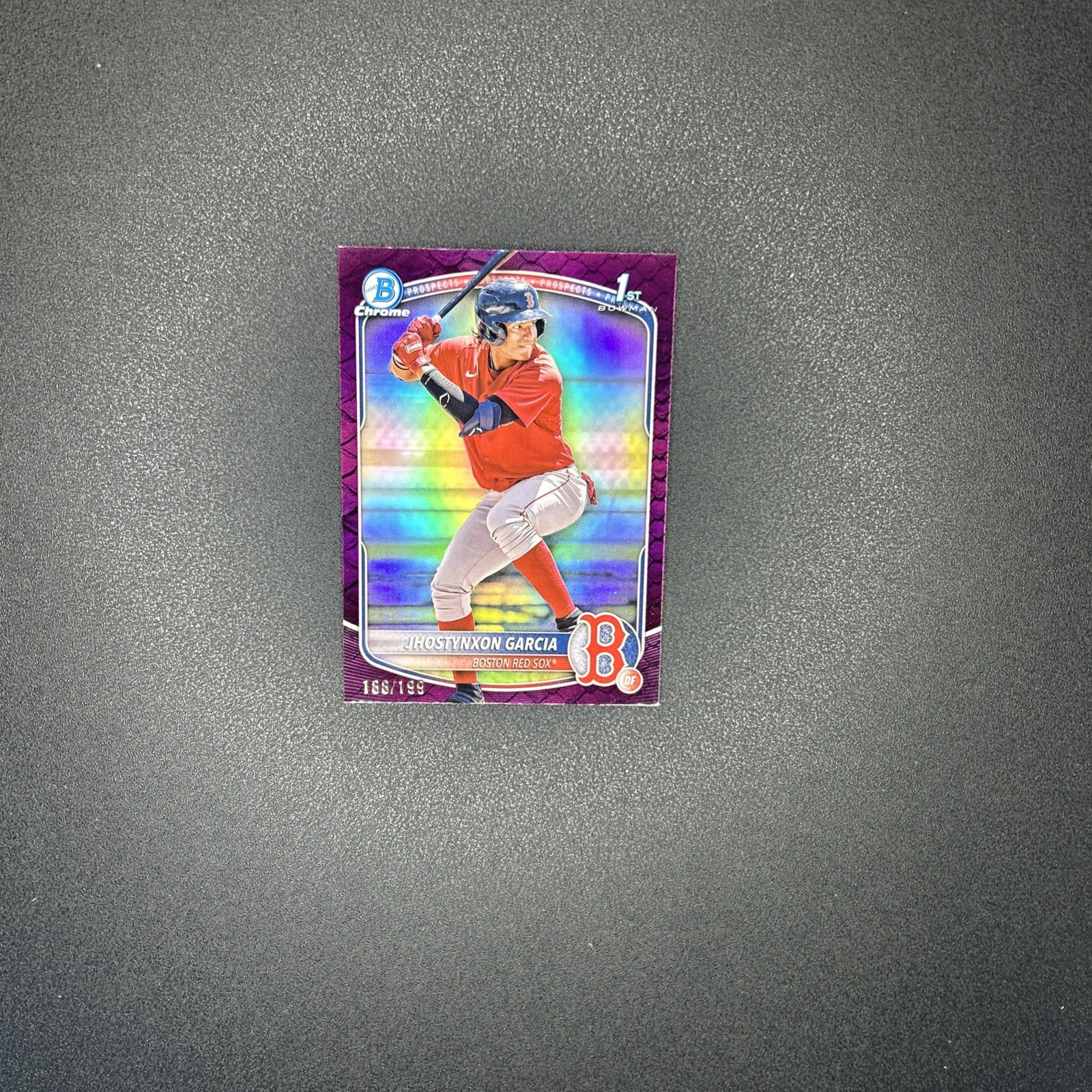 2025 Bowman Chrome Jhostynxon Garcia 1st Fuchsia Reptilian Refractor SP /199