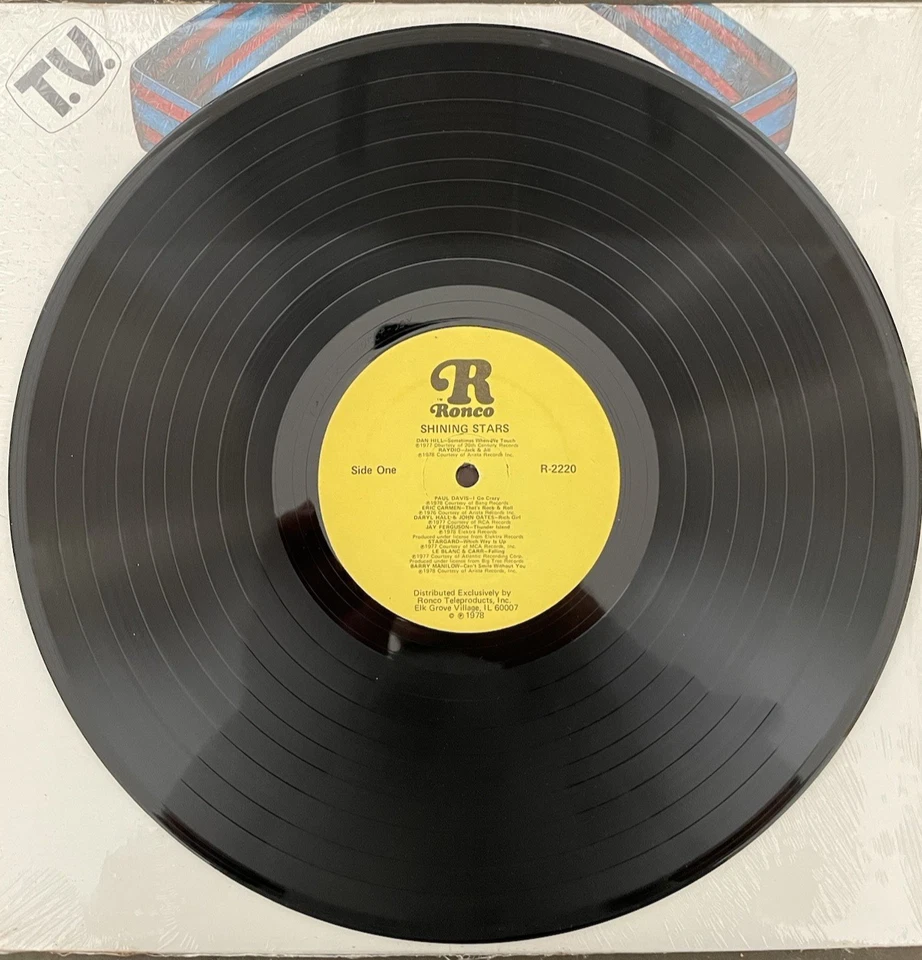 Ronco Volume 7- Shining Stars- Vinyl Compilation LP- Kiss, Bonnie Tyler, Abba+ - Image 2 of 4