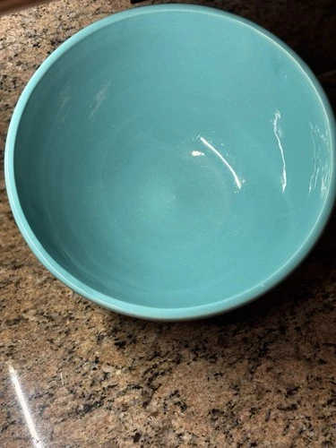 🥣 Vintage Bauer Ringware Bowl #9 Turquoise California Pottery Beehive MCM🥣