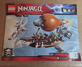 Lego Ninjago 70603 Raid Zeppelin Instruction Manual Booklet Books 1 & 2 Only