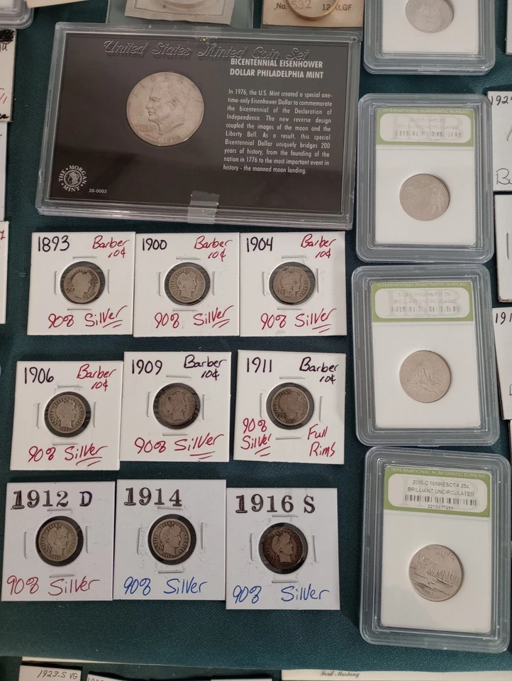 Huge Coin & Currency Lot .Gold, Platinum,Silver,Barber, Errors,OBW, Seated - Image 3 of 4