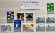 TIMBRES ISLANDE 1977 YT N° 473 à 480 NEUFS ** MNH