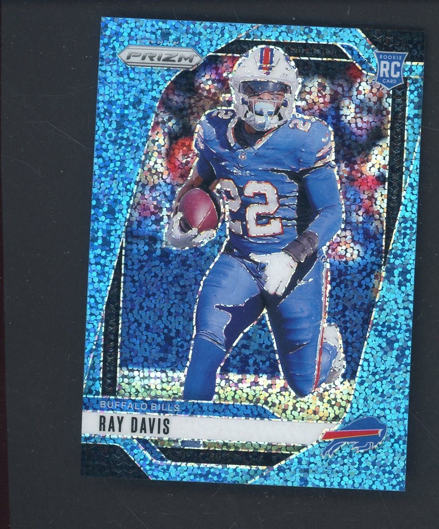 2024 Panini Prizm Blue Sparkle #382 Ray Davis Bills RC Rookie 60/96