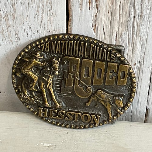 Finales Nacionales 1978 Rodeo Hesston Hebilla de Cinturón 4ta Edición Oklahoma City OK - Imagen 1 de 7