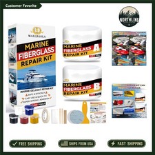 Gel Coat Repair Kit for Boats, Fiberglass Boat Repair Kit Marine Fiberglass Kit