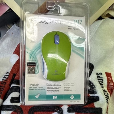 Logitech M187 Wireless Mini Mouse Green