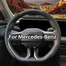 2pcs Segmented Steering Wheel Cover For Mercedes-benz C E S Gla Glc Gle 2pcs Segmented Steering Wheel Cover For Mercedes-benz C E S Gla Glc Gle