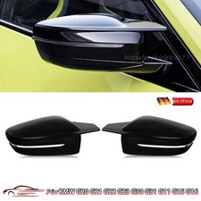 2X Sport Spiegelkappen Glanz Schwarz Für BMW G20 G21 G22 G23 G30 G31 G11 G15 G16