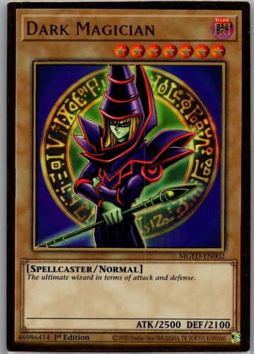 Dark Magician MGED-EN002 YuGiOh Maximum Gold: El Dorado card