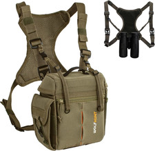 Binoculars Harness Chest Pack Magnetic with Detachable Rangefinder Pouch 3-In-