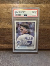 Topps 2022 Update Bobby Witt Jr. US100 Rookie SP Image Variation PSA 10