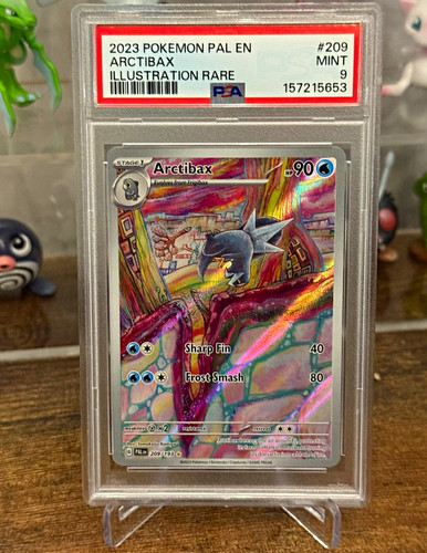 Pokemon Paldea Evolved Arctibax 209/193 Illustration Rare Holo PSA 9 EN 2023
