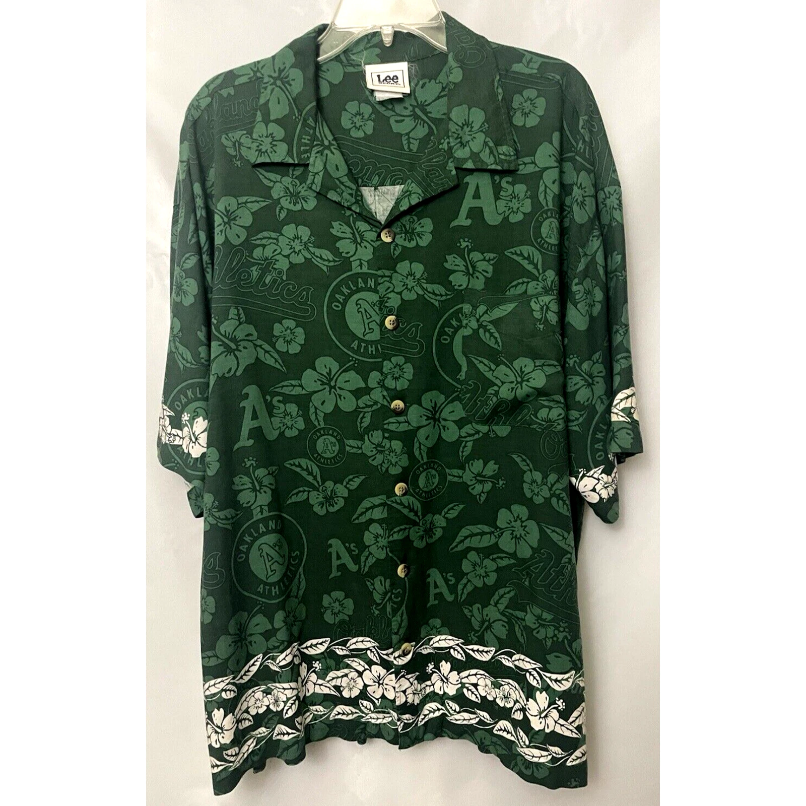 Lee Sport Oakland Athletics Hawaiian Shirt Men’s Big Tall Size XL