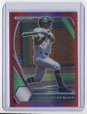 2021 Panini Prizm Draft Picks Red Purple Hyper * Tyler Black #33