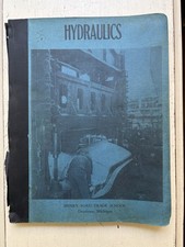 Vintage 1947 Henry Ford Trade School HYDRAULICS Book Textbook Ford Motor Co