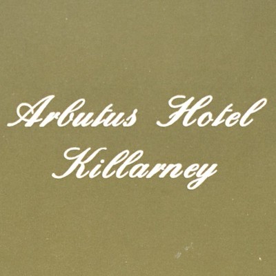1973 Arbutus Hotel Restaurant Menu College Street Killarney County Kerry Ireland