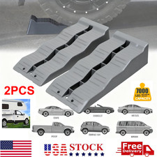 2pcs Rv Leveling Ramps Grey Camper & Trailer Anti-skid Max Bearing Capacity 3.5T