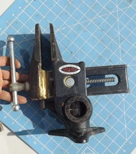 Vintage Will-Burt Versa-Vise With base, 3-1/2" JAWS Slide Brazed after Broken