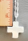 25" Vintage Mexico 950 Sterling ESCORCIA Thick Cross W/950 Chain 15.2g Free Ship — photo 7