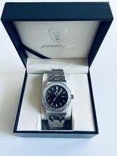 Montre Homme Chronographe Dateur Hexagonale Luxe Acier Inoxydable Poedagar