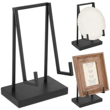 Metal Display Easel Stand 8 x 5 x 3 Inch Black Tabletop Easel Stand Modern Ab...
