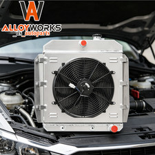 2row Radiatorshroud Fan Fit 1955-1959 57 Chevy Gmc Truck Pickupsuburban Apache