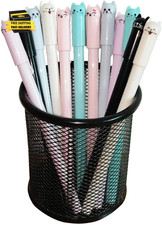 Girl Cute Pens Kawaii Pen Cute Cat Pen 0.5 Mm Gel Pens Black Ball Point Pens for