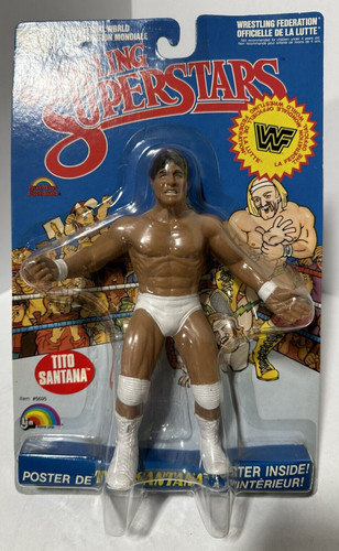 WWF LJN Wrestling Superstars Tito Santana White Ve...