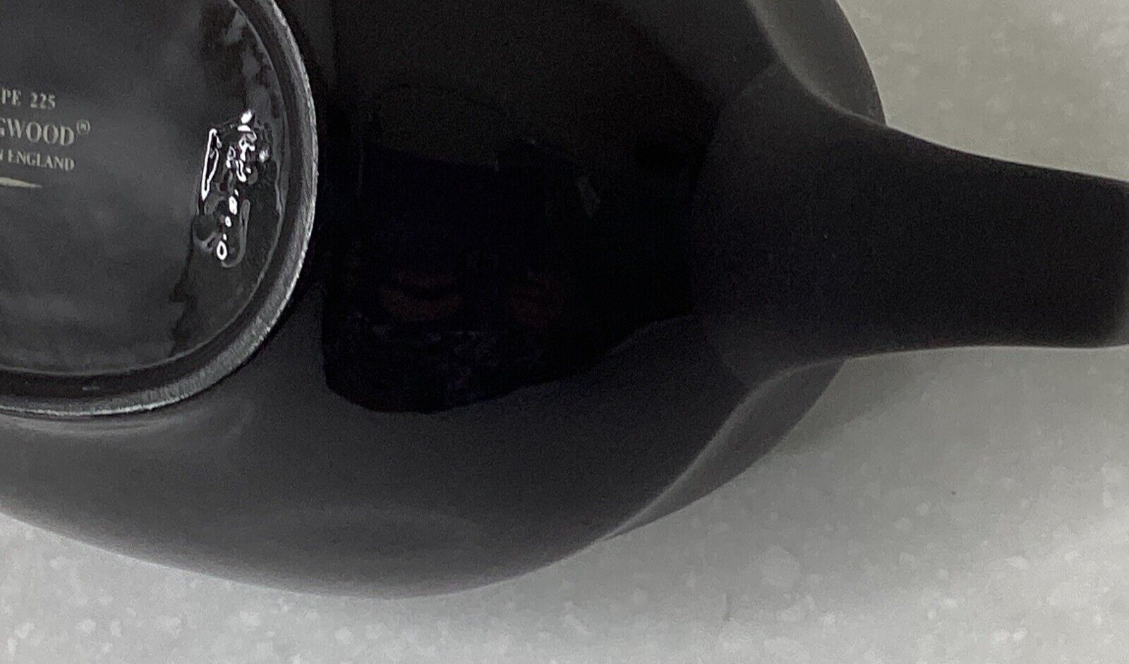 Wedgwood Basalt Matte Glossy Black Gravy Boat Vintage England EUC eBay