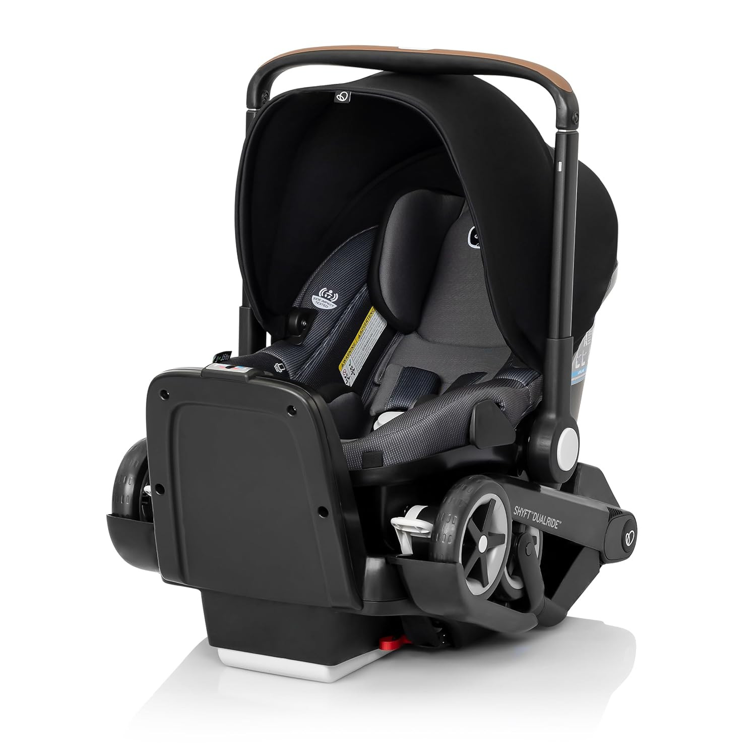 Shyft Dualride Infant Car Seat & Stroller Combo with Storage - Boone Gray