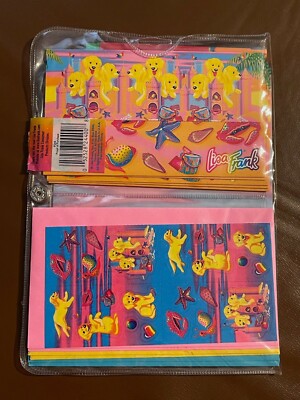 RARE New Vintage Lisa Frank Sandcastle Pups All-In-One Stationary