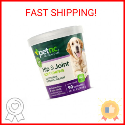 Petnc Natural Care Hip & Joint Health Supplement for Dogs (90 Chews), Glucosamin