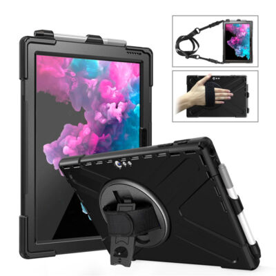 Hybrid Rugged Shockproof Hard Stand Case Cover Fr Microsoft Surface Pro 4 5 6 7-