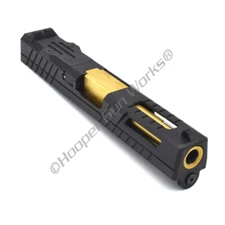 HGW Complete Upper for Glock 19 Apollo RMR Black Slide TIN Ported Barrel Sights