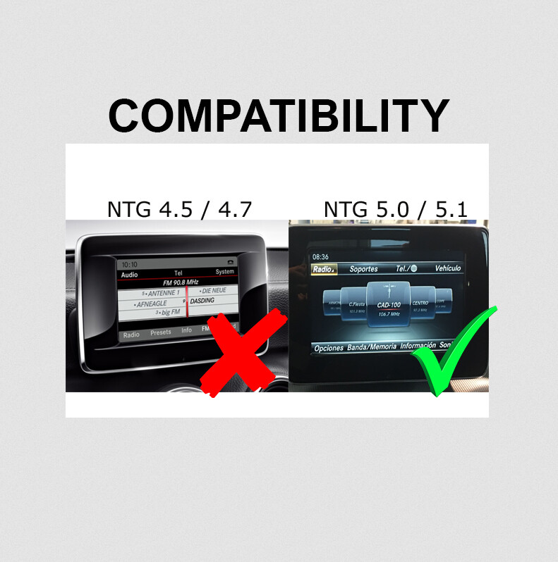 For Benz W177 W176 W205 C246 W212 W447 W207 W218 X253 NTG5 Carplay  