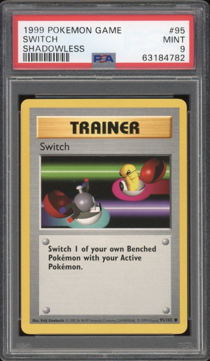 1999 Pokemon Game Shadowless Base Set Switch 95/102 PSA 9 MINT | eBay