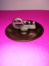 Vtg. Studebaker Dealer 5.5" Advertsing  Ashtray, 5 Digit Phone #, Youngstown, OH