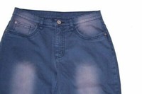 Damen Jeanshose Jeans Stretchjeans Blau Waschung Effekte Rainbow Gr. 38 Neu