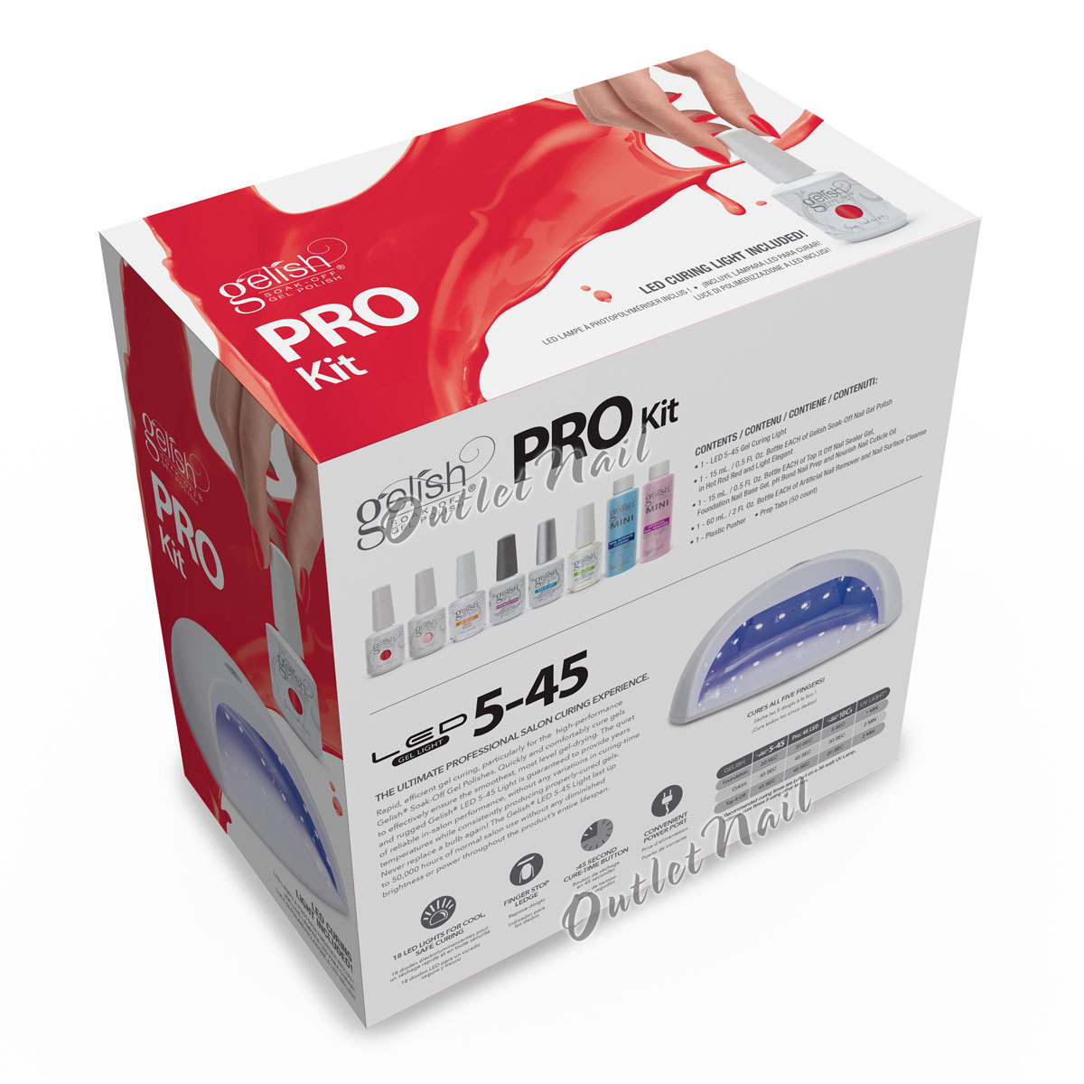 HARMONY 5-45 LEDライト GELISH Harmony MASTER PRO 5-45 Complete Kit: LED Lamp 110-240V +