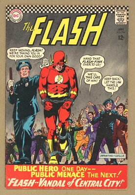 Flash 164 FN+ Carmine Infantino art! PIED PIPER! Kid Flash! 1966 DC Comics U858