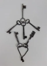 Antique Vintage Keys Steel Skeleton Cabinet Cupboard Locker Lot 6 Corbin P9 Bag2