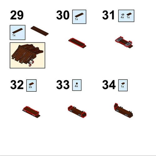 Custom MOC-78792 Medieval Butcher Model 270 Parts Kids Gift for Christmas New - Picture 6 of 9