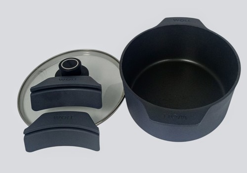 Woll Diamond Lite Induktion Topf Bräter Casserolle Deckel Aluguss Silikongriffe - Bild 2 von 4