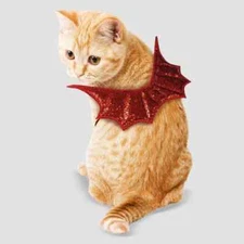 Hyde and Eek Boutique Cat Costume Red Glitter Devil Wings One Size