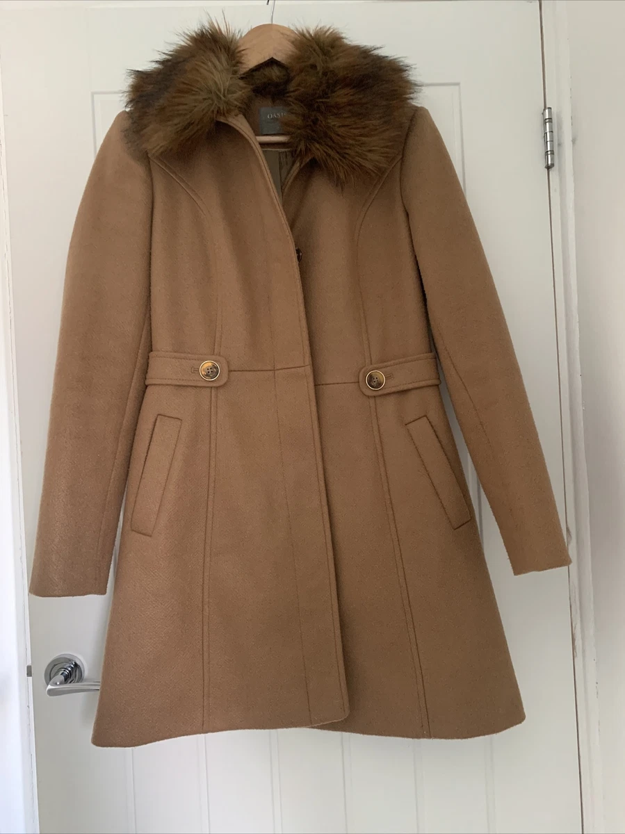 Oasis beige coat cheap