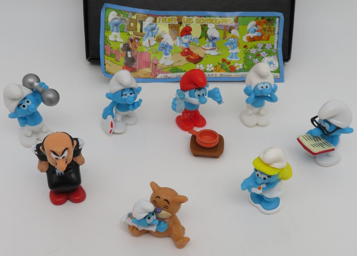 Lot De 5 Figurines Schtroumpfs Schleich - Comme Neuf, Héros BD